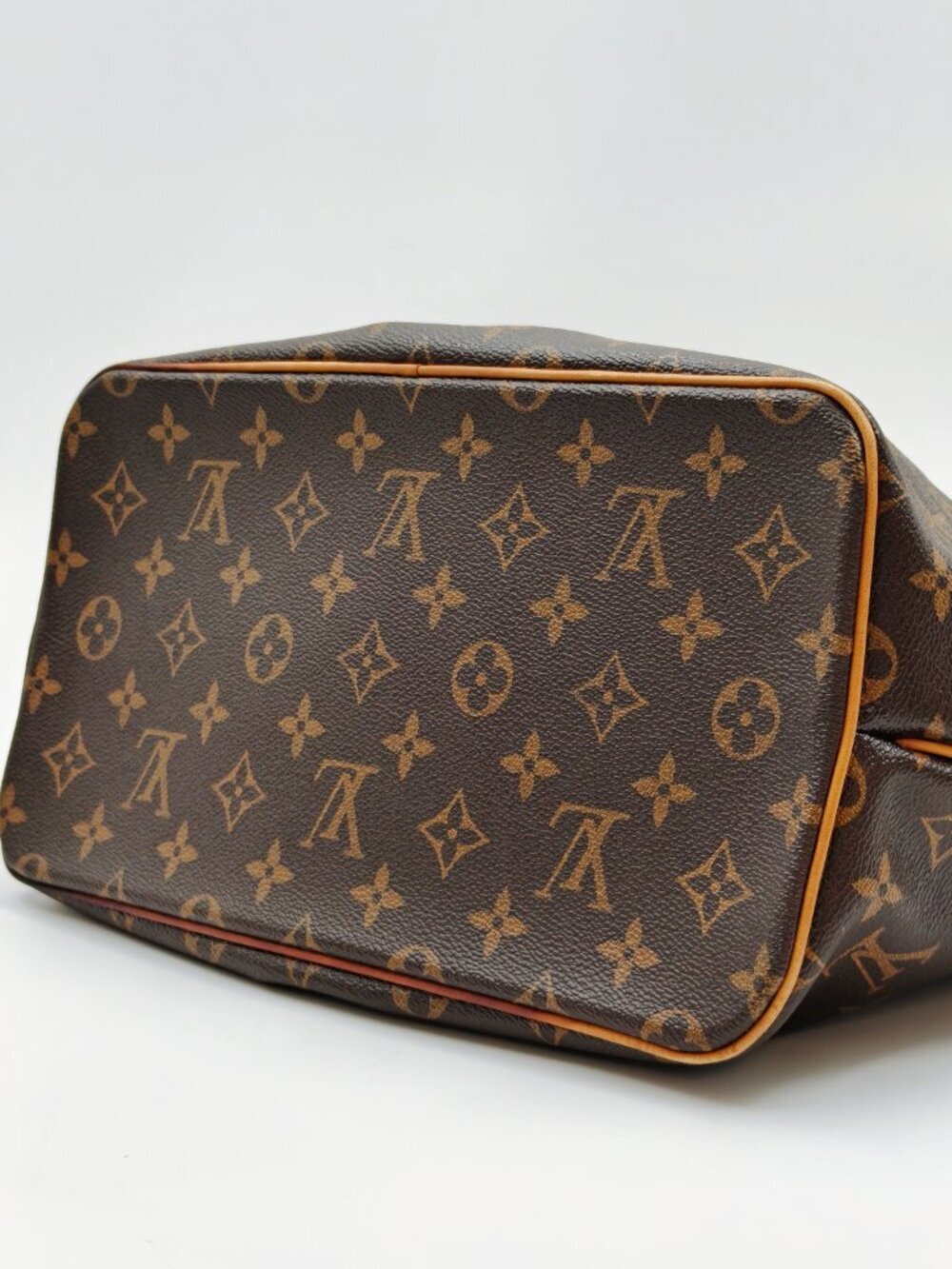 Louis Vuitton Monogram Palermo PM Tote Bag Shoulder Bag Brown Canvas With Strap - Picture 10 of 15